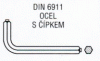 DIN 6911 Ocel s čípkem