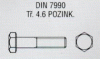 DIN 7990 Tř.4.6 Pozink