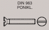 DIN 963 - PONIKL